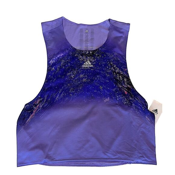 Adidas London Marathon 2015 Athletic Singlet Performance Tank Purple - Picture 13 of 13